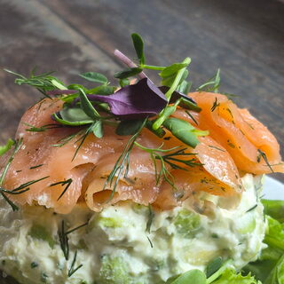 Apple Smoked Salmon Salad